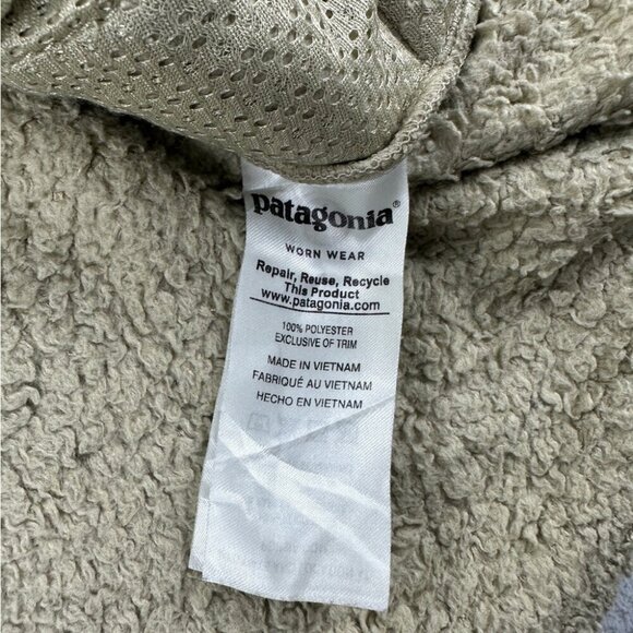 Patagonia Los Gatos High-Pile Fleece Tan Jacket Youth Size XL - Picture 13 of 14